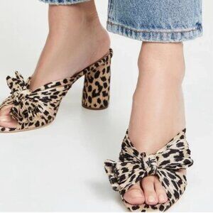 BRAND NEW Loeffler Randall Penny Knot Mule Leopard